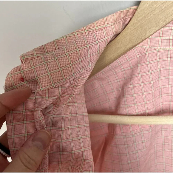 Southern Tide Plaid Trim Fit Button Down Long Sleeve Shirt Size Medium Cotton - Picture 7 of 10